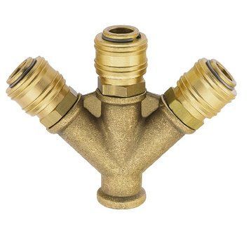 Христовина розподільник 4-вихода, DN7,2, різьба G1/2''для пневматичних швидкороз'ємних з'єднань L&uuml;decke  VWS12 фото